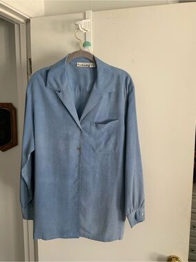 Anne Klein Men's Light Blue Button-Down Shirt